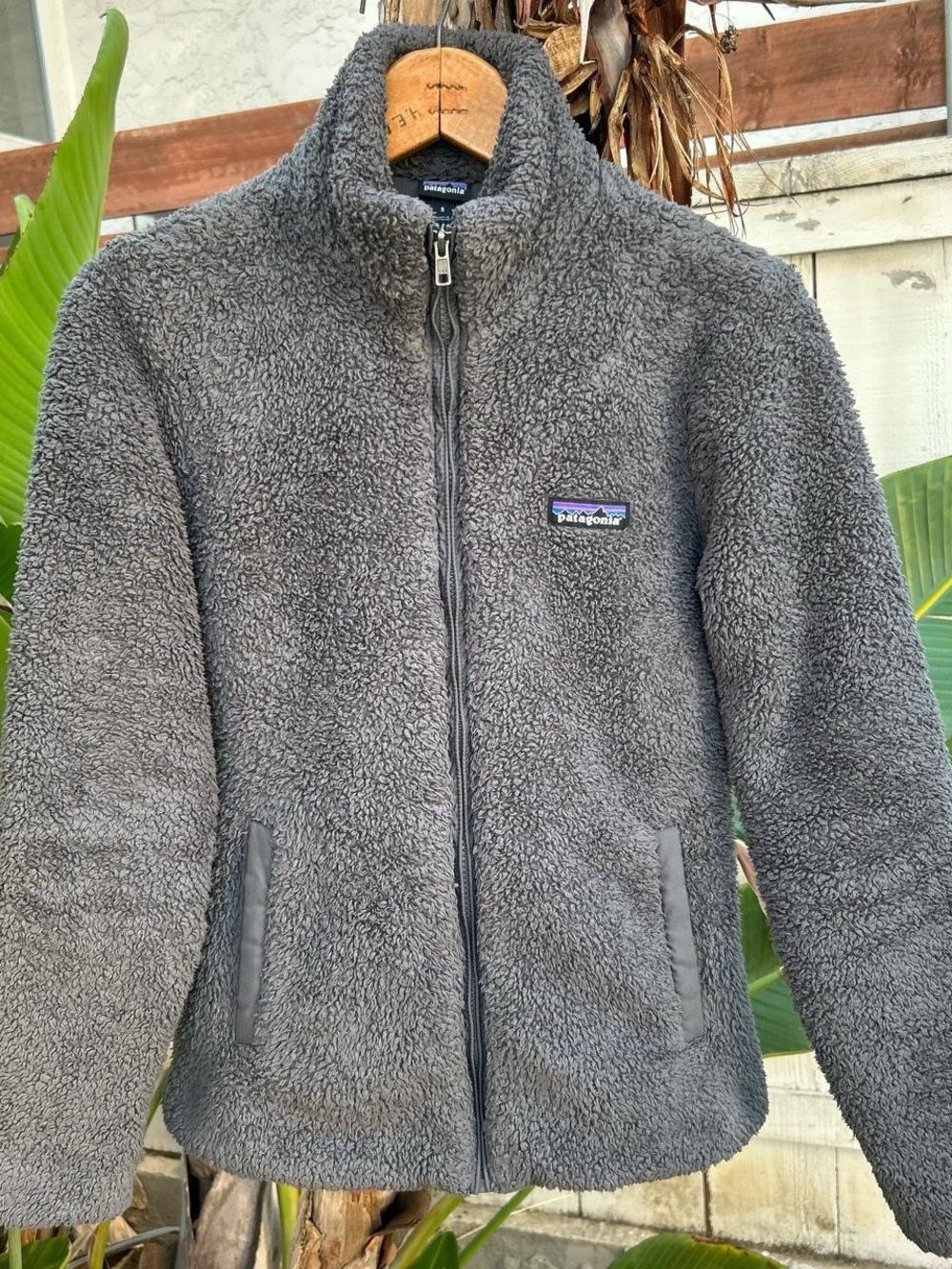 Patagonia Los Gatos Fleece Jacket Gray Full Zip Women’s Small 2017
